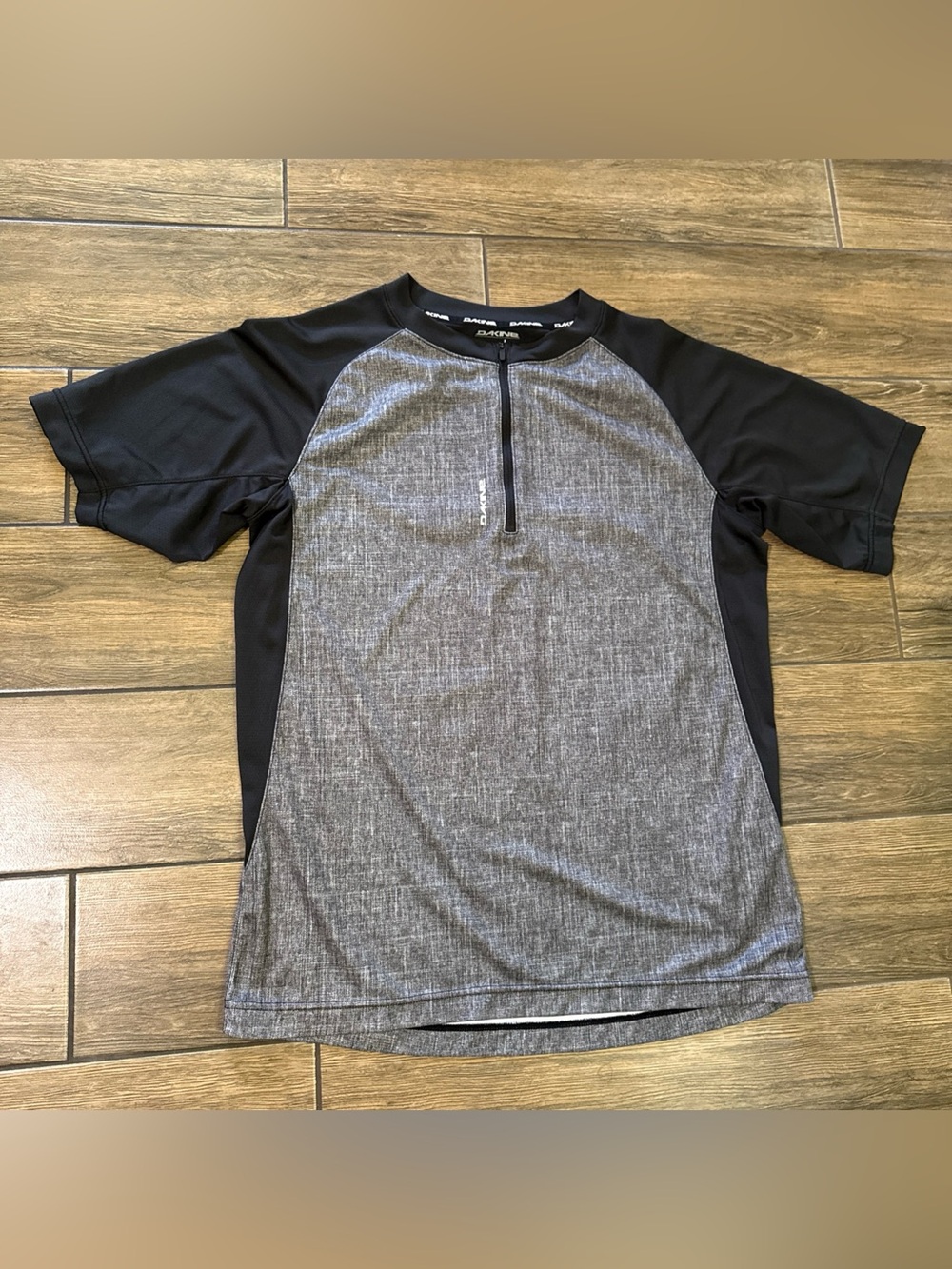 Dakine Men’s Jersey Half Zip Large Black Grey MTB ENDURO MOTOCROSS